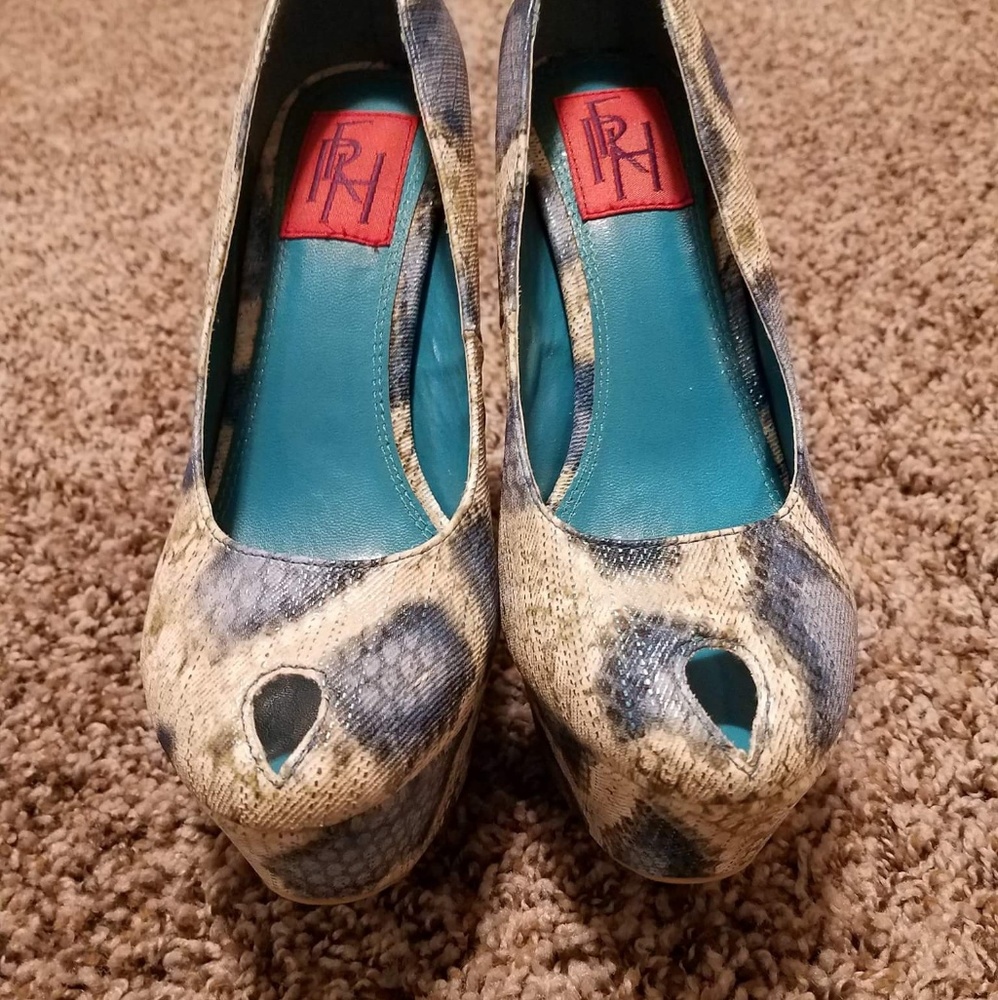 Blue heels